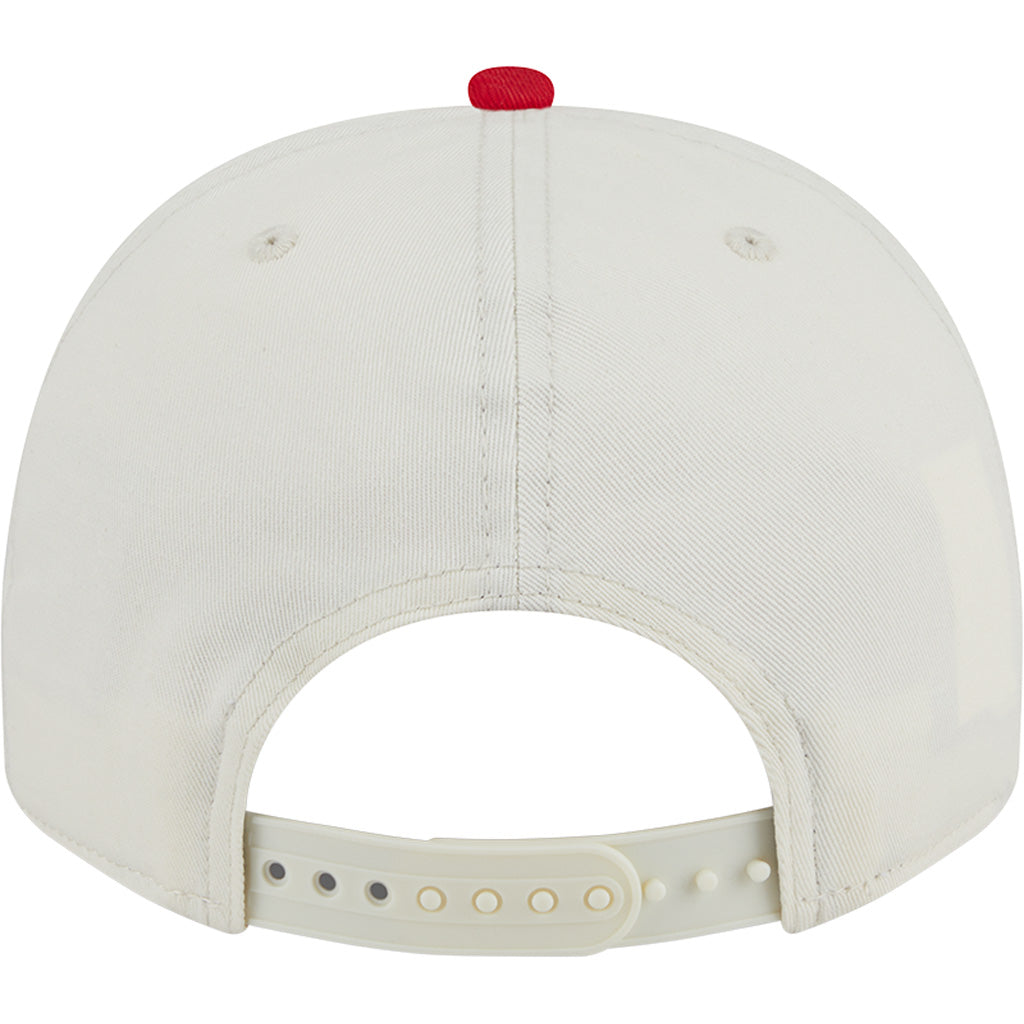 NFL San Francisco 49ers New Era Chainstitch Two-Tone 9FIFTY A-Frame Snapback Hat - Cream