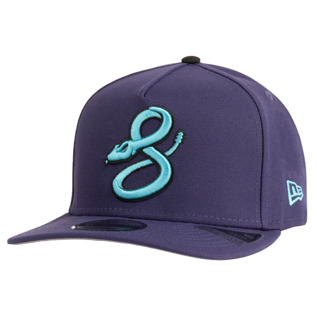 MLB Arizona Diamondbacks New Era Teal City Connect Snake 9FIFTY A-Frame Snapback Hat - Purple
