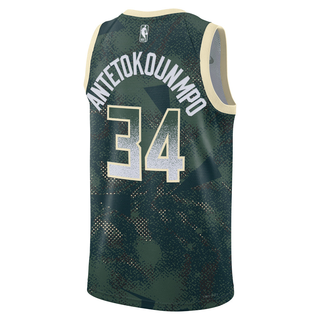 NBA Milwaukee Bucks Giannis Antetokounmpo Nike 2025 Select Series Swingman Jersey - Green