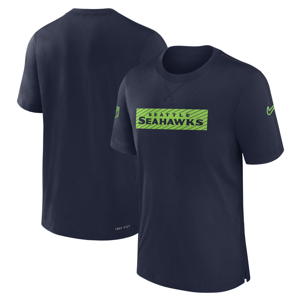 NFL Seattle Seahawks Nike Sideline Player Performance T-Shirt - Navy