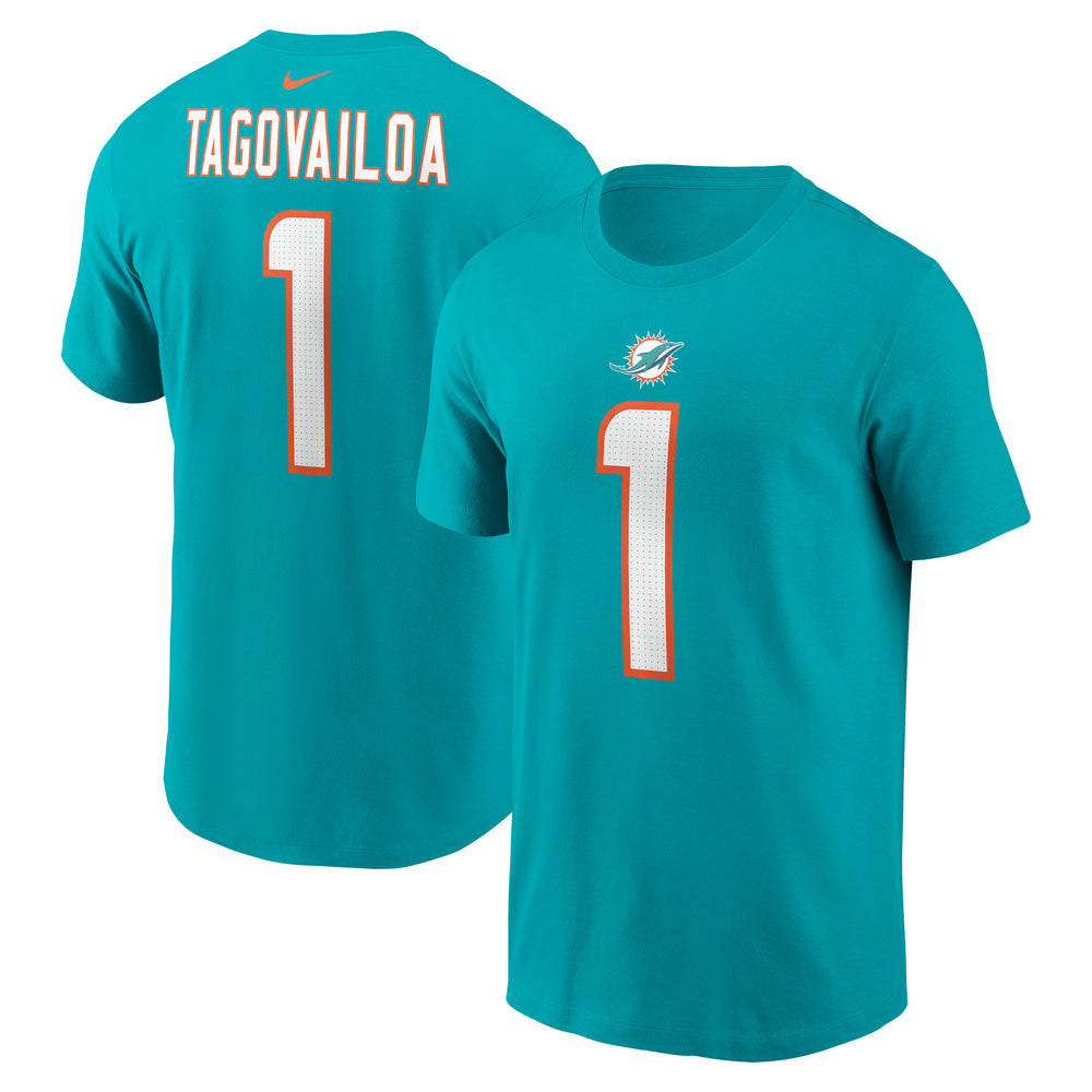 NFL Miami Dolphins Tua Tagovailoa Nike DFCT Player Pride Logo T-Shirt - Teal