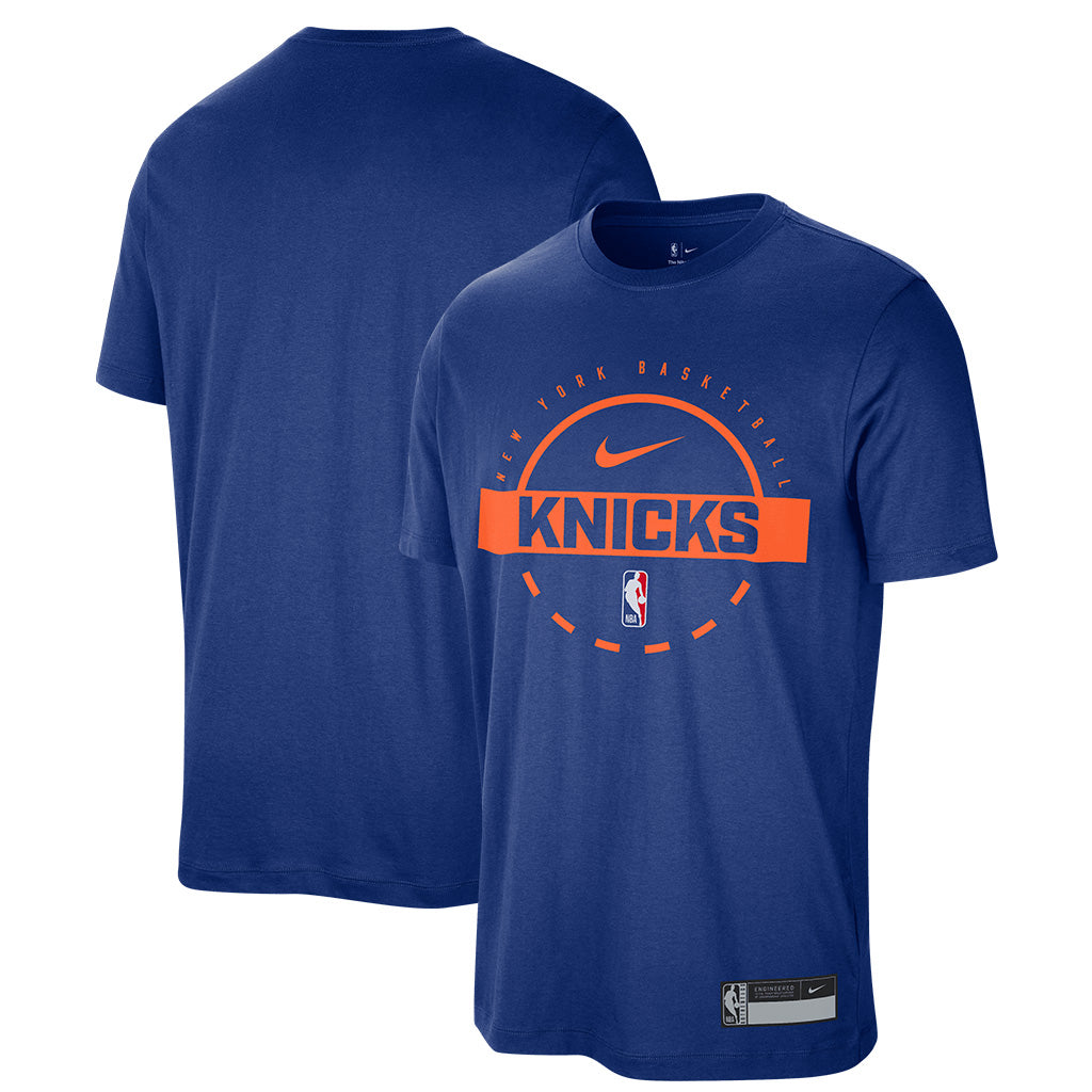NBA New York Knicks Nike 2025 Authentic Practice T-Shirt - Blue