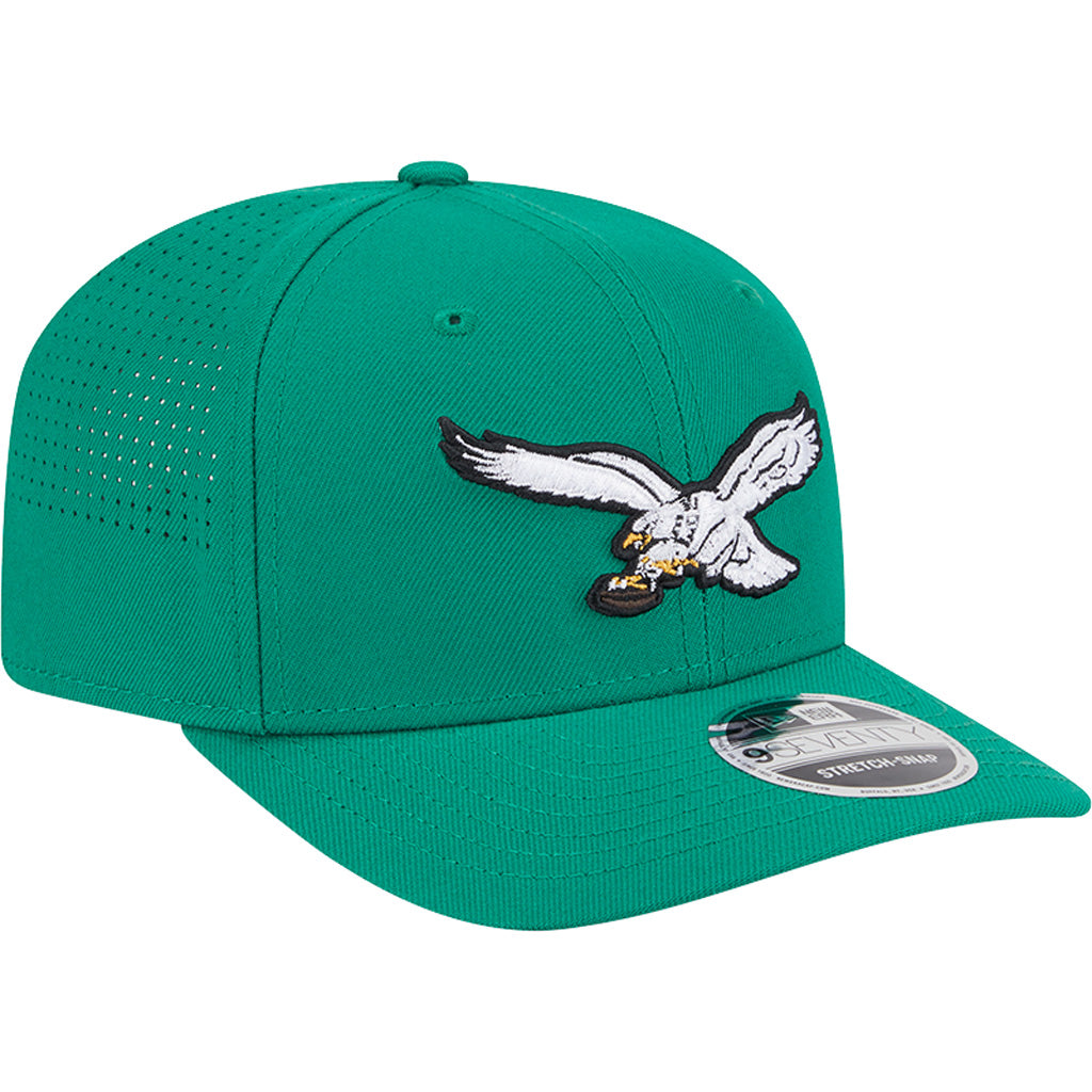NFL Philadelphia Eagles New Era Performance 9SEVENTY Stretch-Snapback Hat - Green