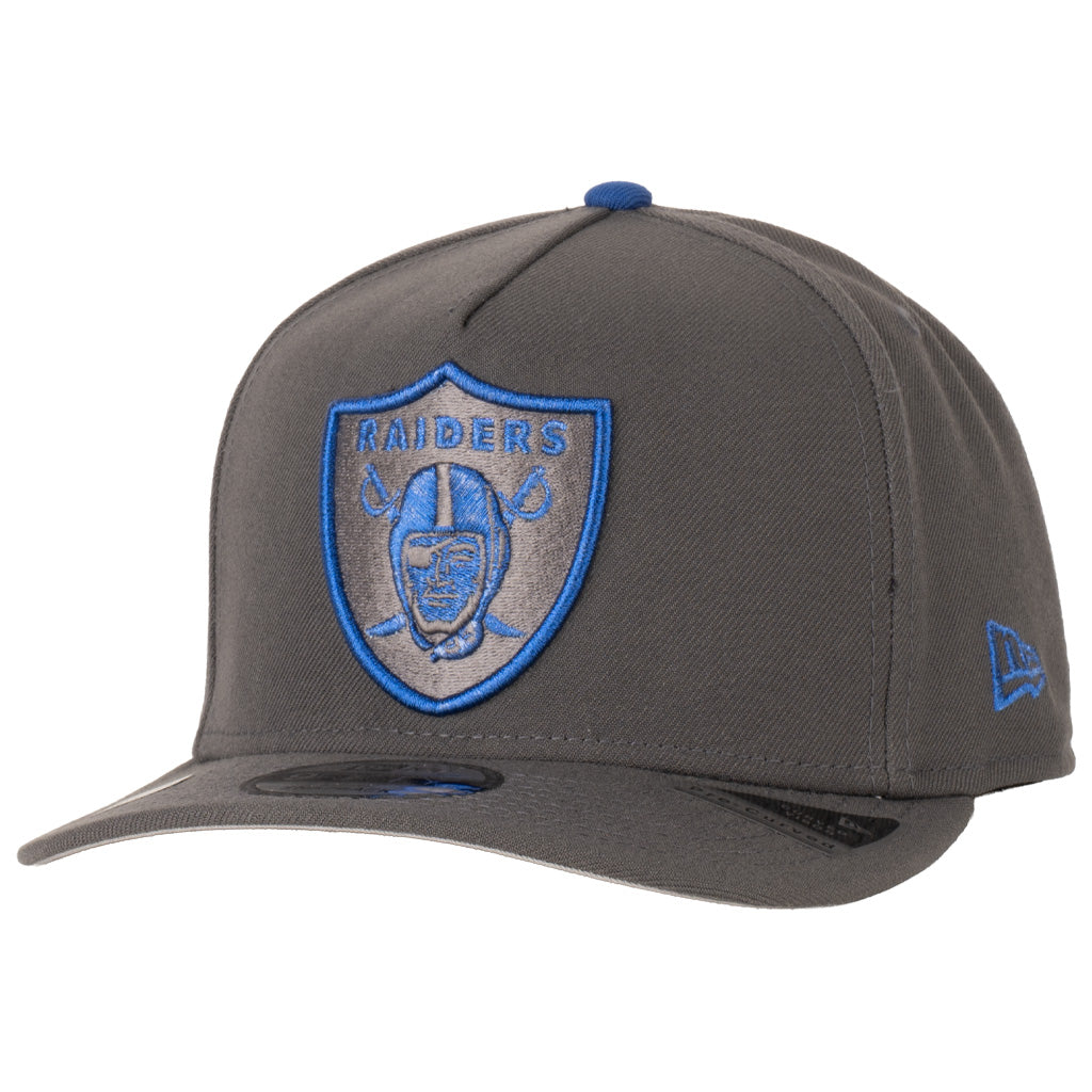 NFL Las Vegas Raiders New Era Azurite 9FIFTY A-Frame Snapback Hat - Graphite