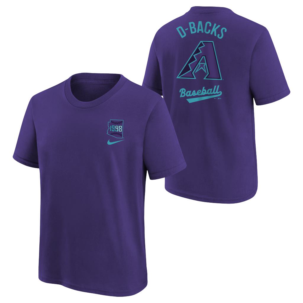 MLB Arizona Diamondbacks Youth Nike 2025 City Connect 2-Hit T-shirt - Purple