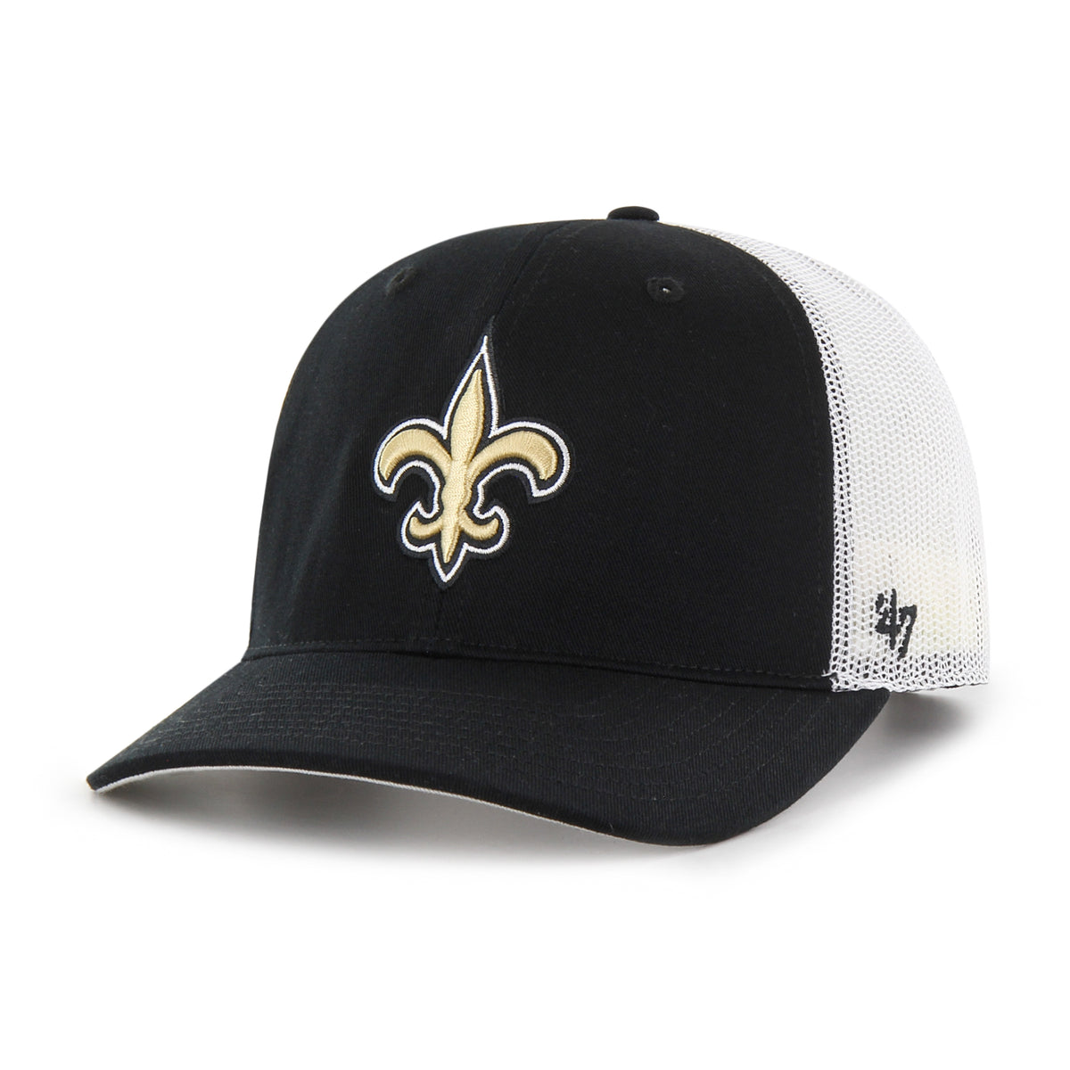 NFL New Orleans Saints '47 Primary Trucker Adjustable Hat - Black