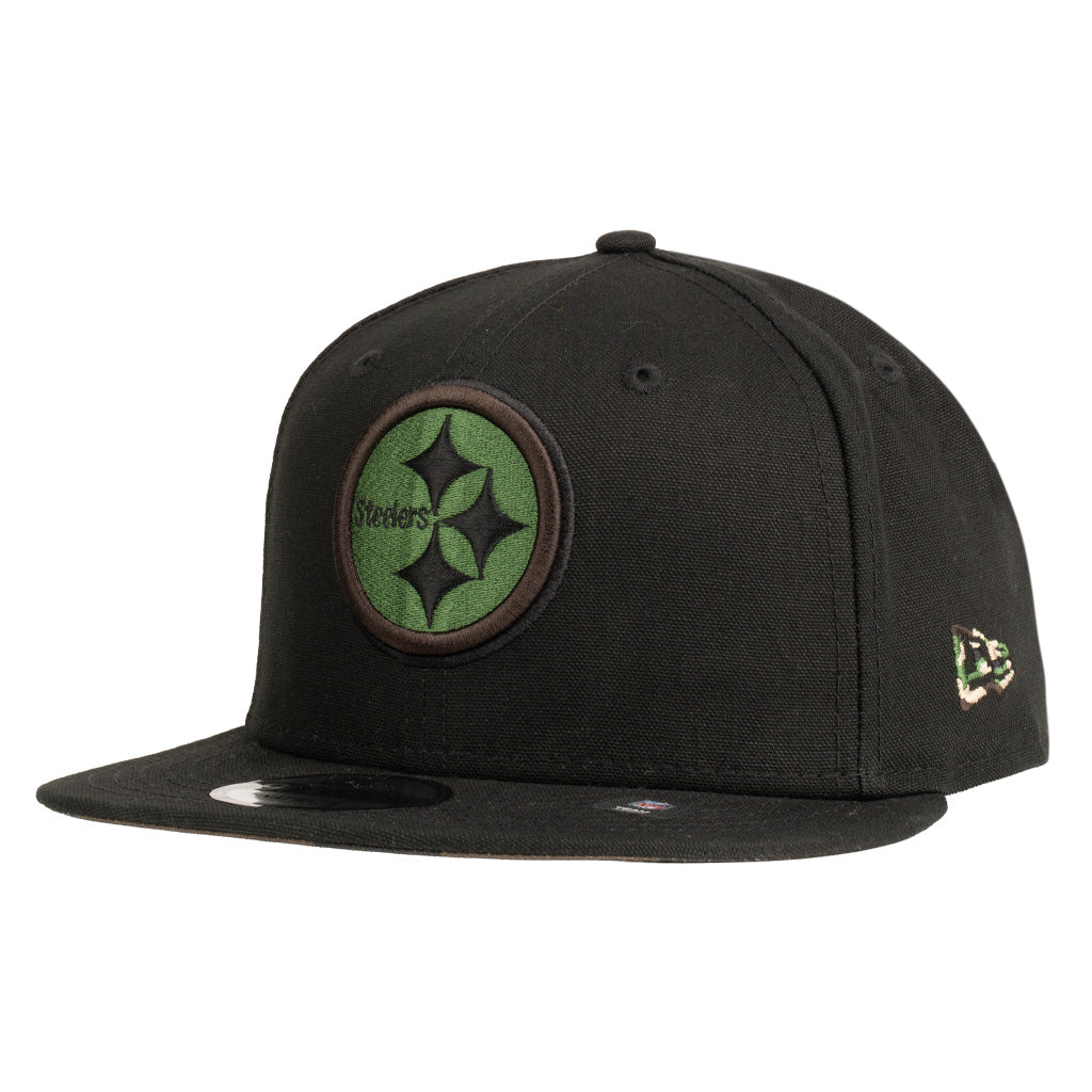 NFL Pittsburgh Steelers New Era Commando 9FIFTY Snapback Hat - Black