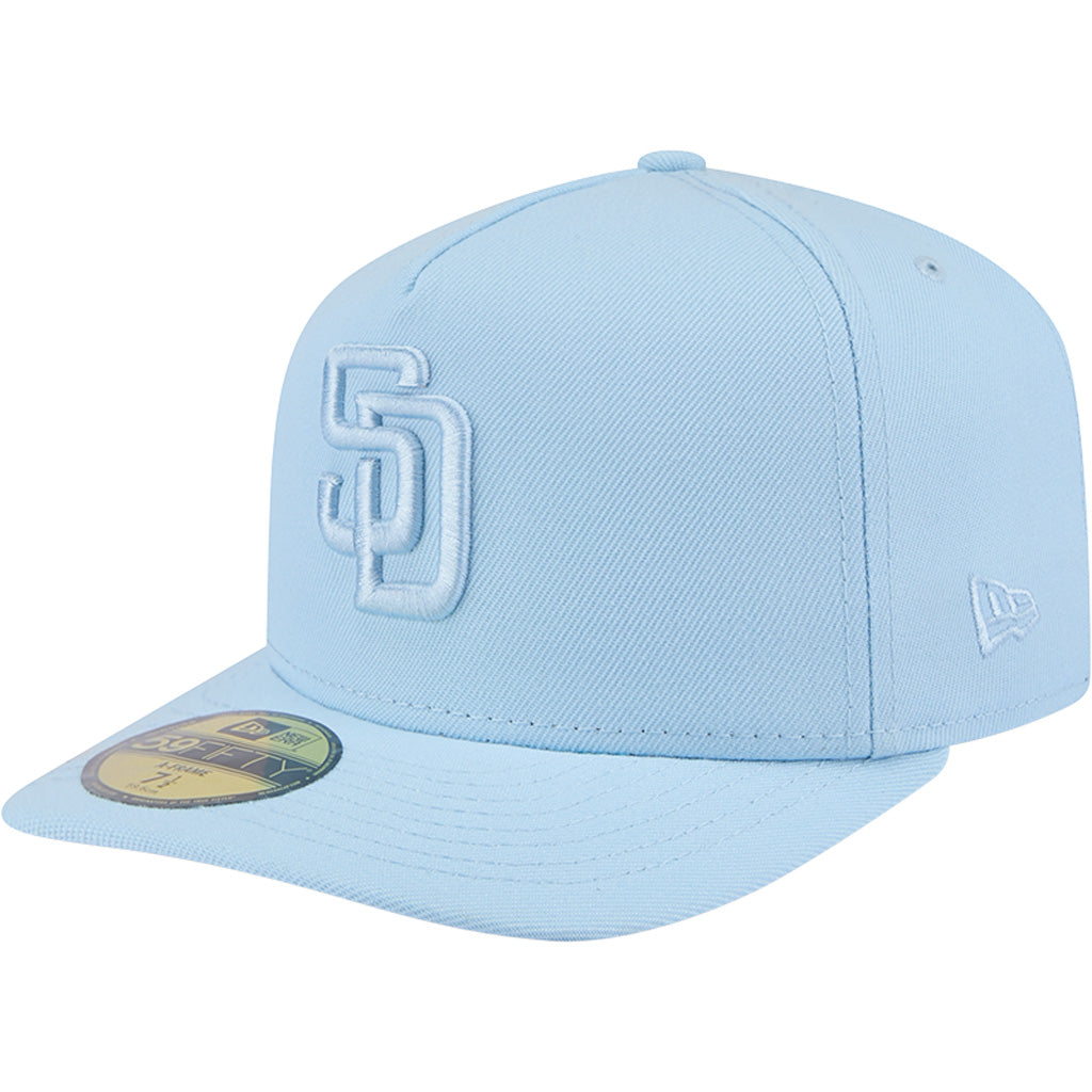 MLB San Diego Padres New Era Tonal Blue 59FIFTY A-Frame Fitted Hat - Blue