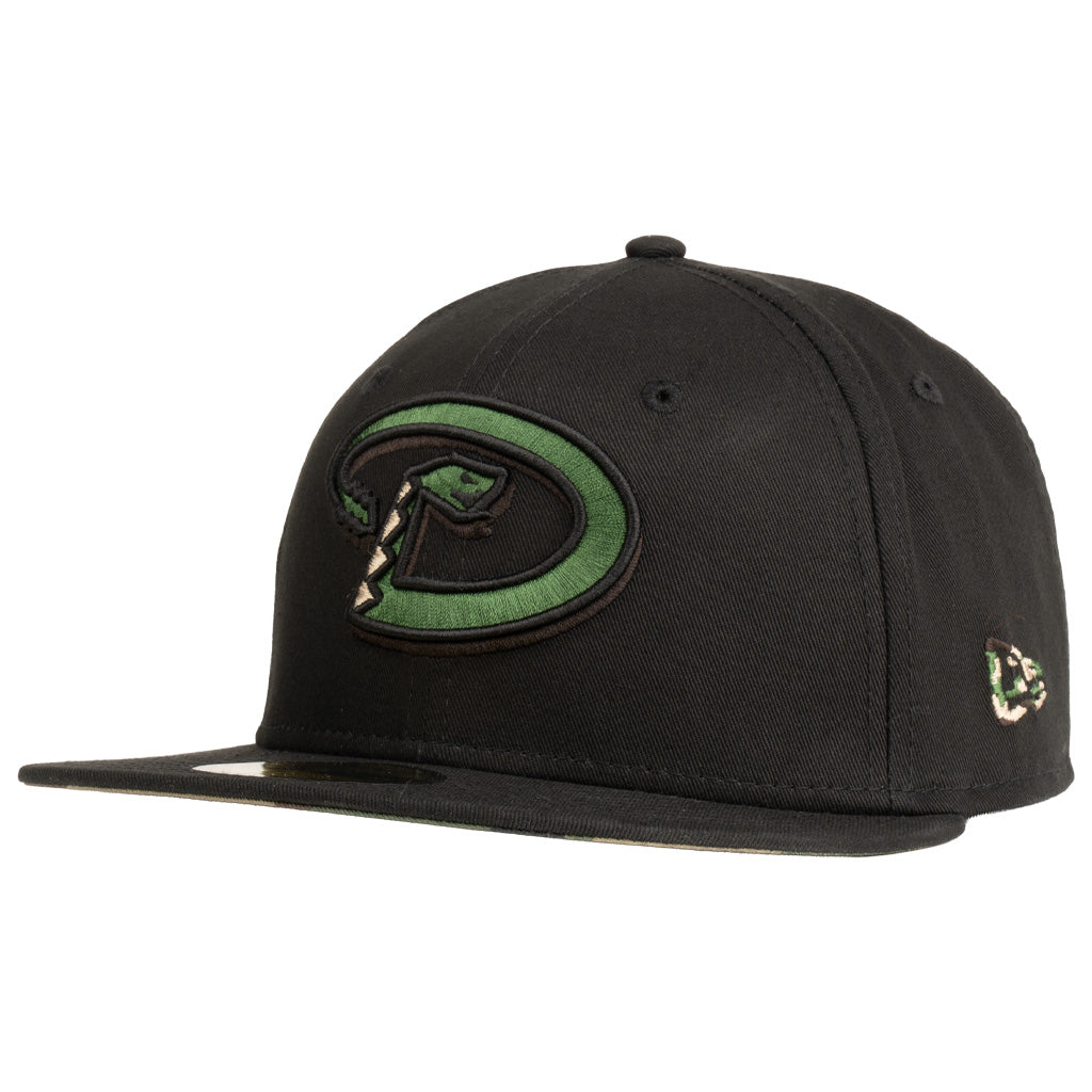 MLB Arizona Diamondbacks New Era Throwback Commando 59FIFTY Fitted Hat - Black
