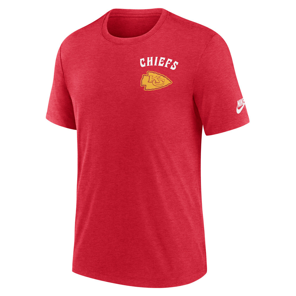 NFL Kansas City Chiefs Nike 2-Hit Tri-Blend T-Shirt - Red