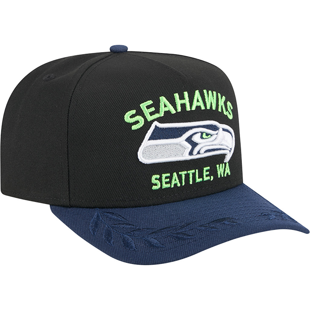 NFL Seattle Seahawks New Era 2025 Draft 9FIFTY A-Frame Hat - Black