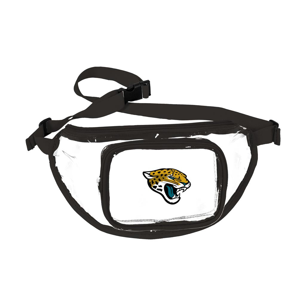 NFL Jacksonville Jaguars Logo Brands Clear Fanny Pack - Black