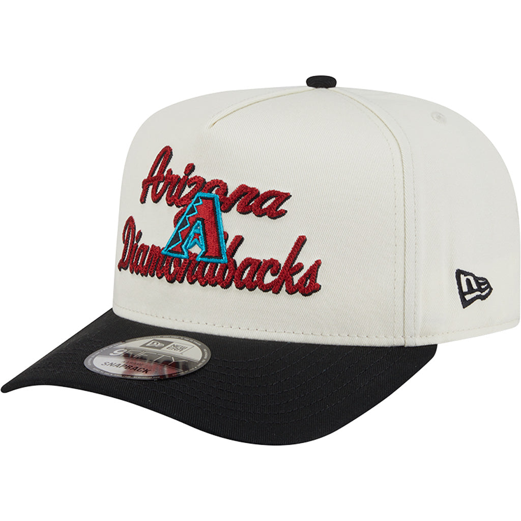 MLB Arizona Diamondbacks New Era Chainstitch Two-Tone 9FIFTY A-Frame Snapback Hat - Cream