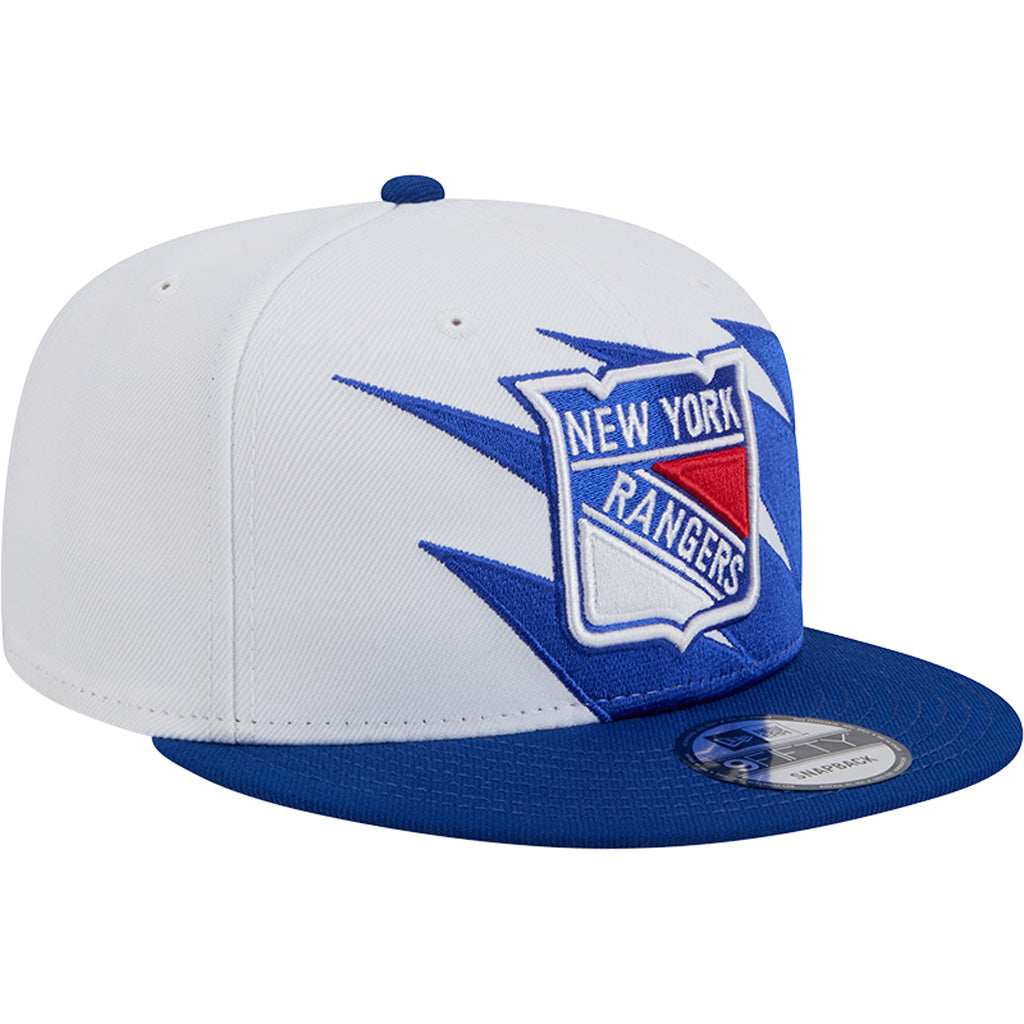 NHL New York Rangers New Era Jagged 9FIFTY Snapback Hat - White
