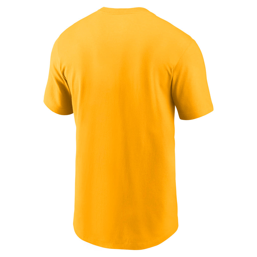 NFL Green Bay Packers Nike Cotton Essential Logo T-Shirt - Yellow