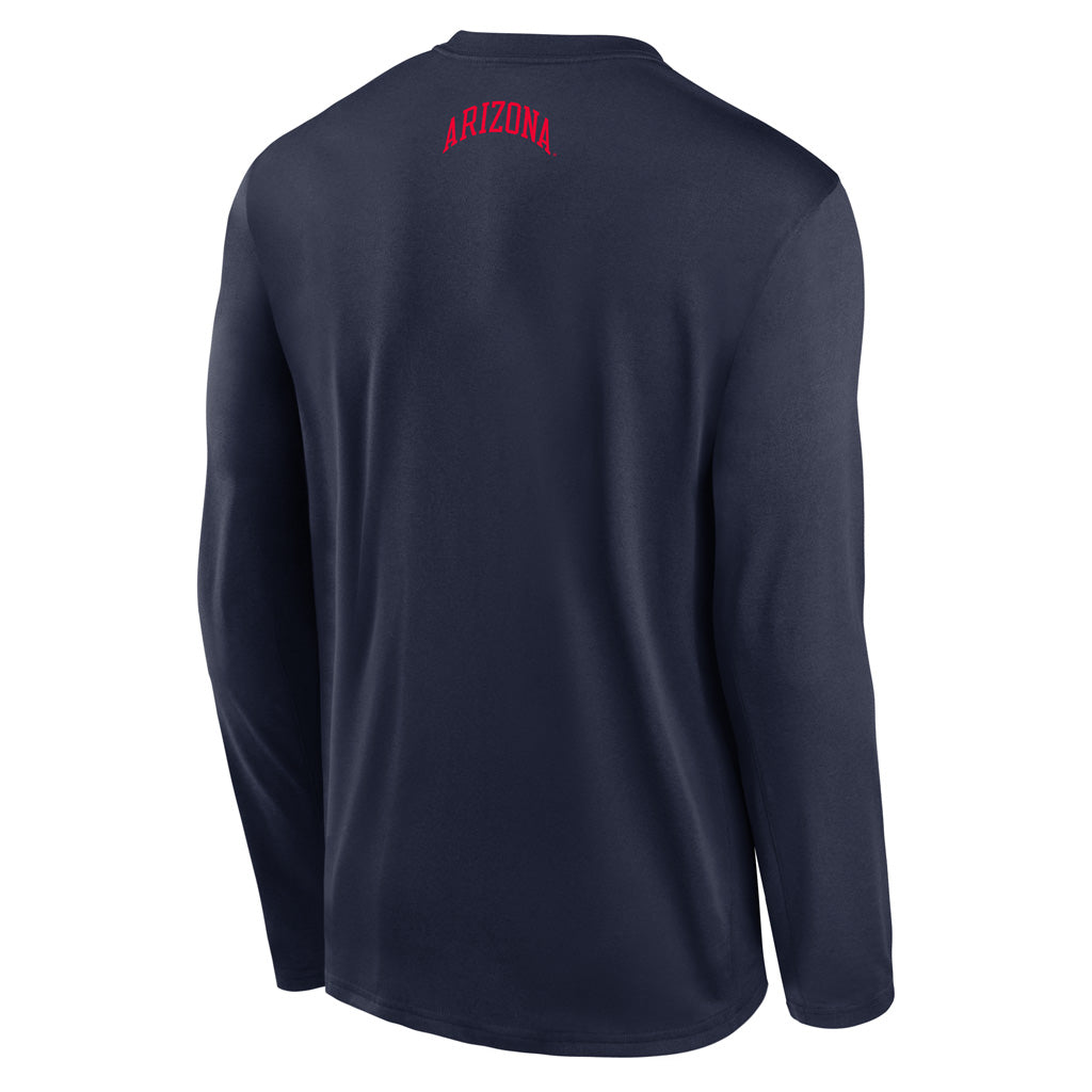 NCAA Arizona Wildcats Nike Dri-Fit Game Shoot Long Sleeve T-Shirt - Navy
