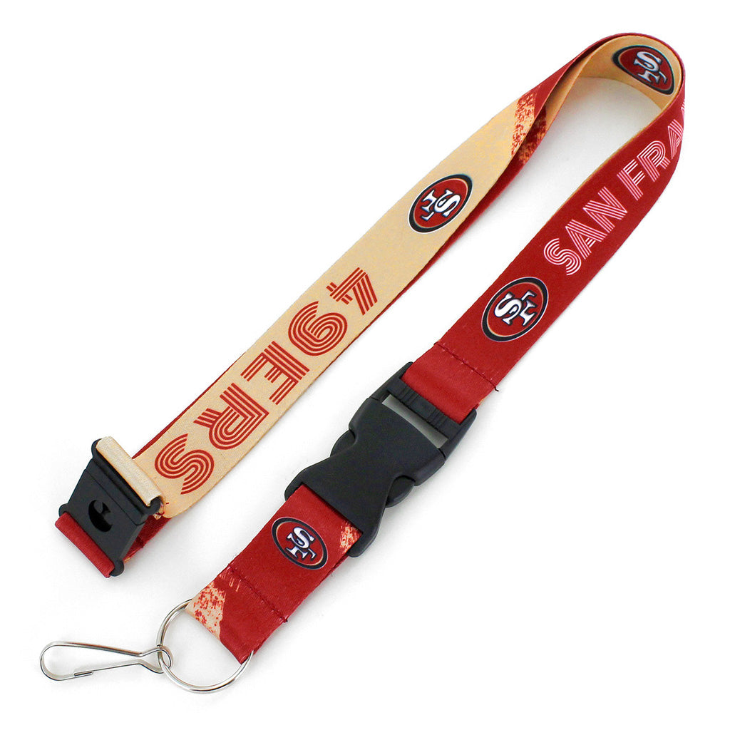 NFL San Francisco 49ers Aminco Crossfade Lanyard - Red