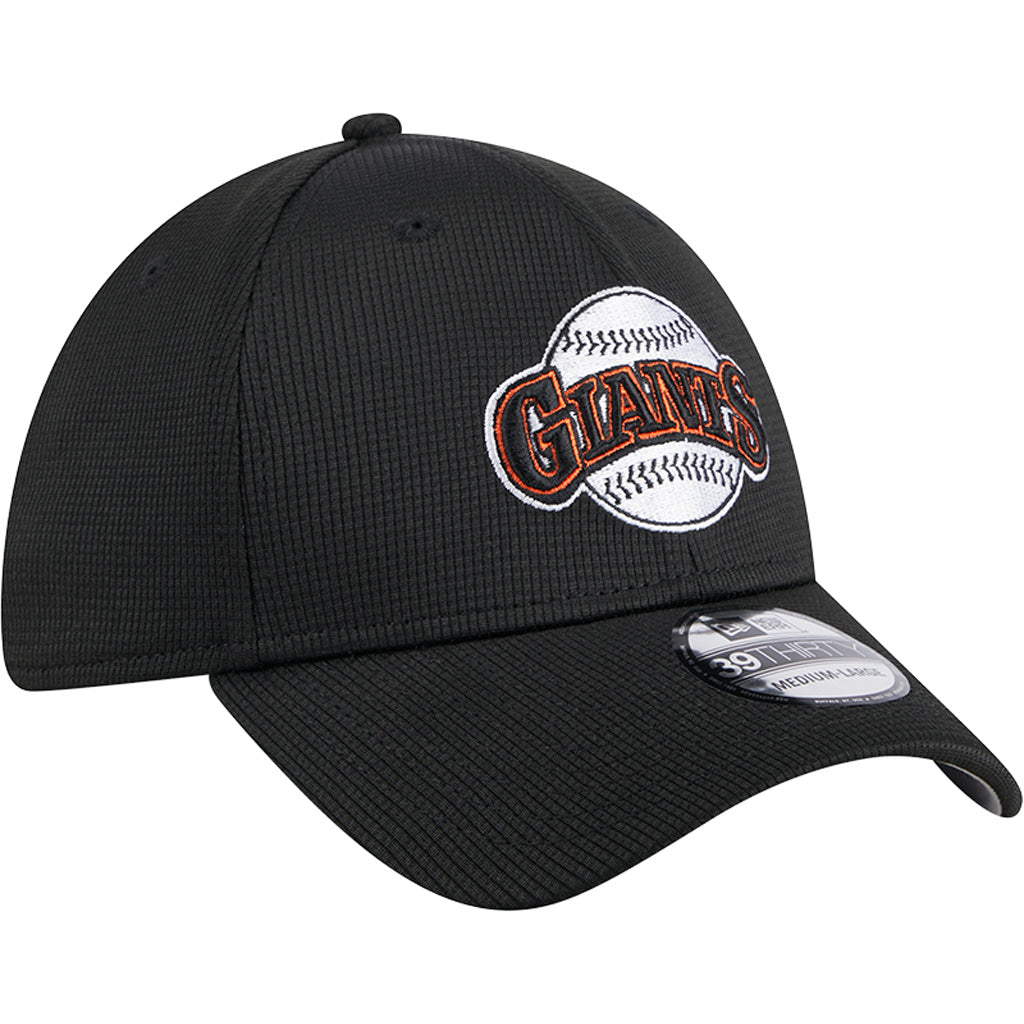 MLB San Francisco Giants New Era 2025 Batting Practice 39THIRTY Flex Fit Hat - Black