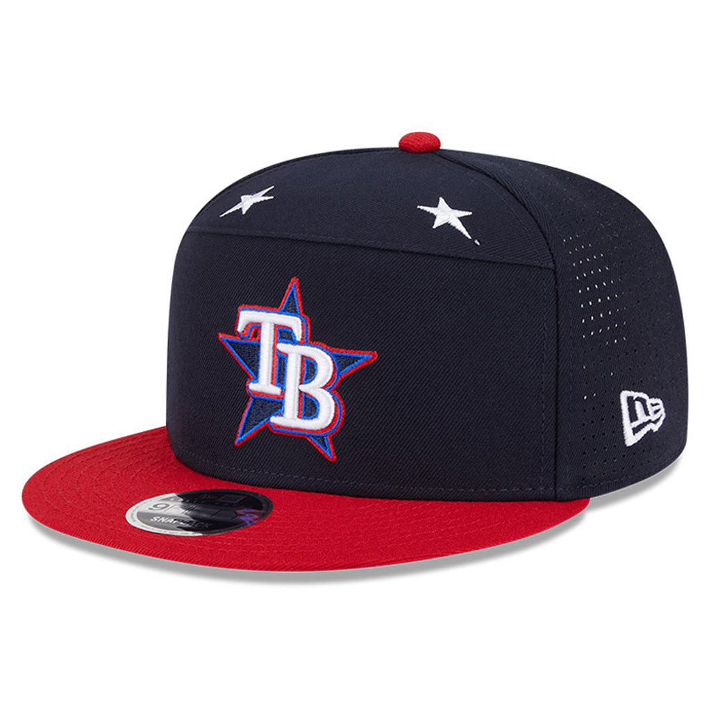 MLB Tampa Bay Rays New Era 2025 All Star Game Workout 9FIFTY Split Panel Snapback Hat - Navy