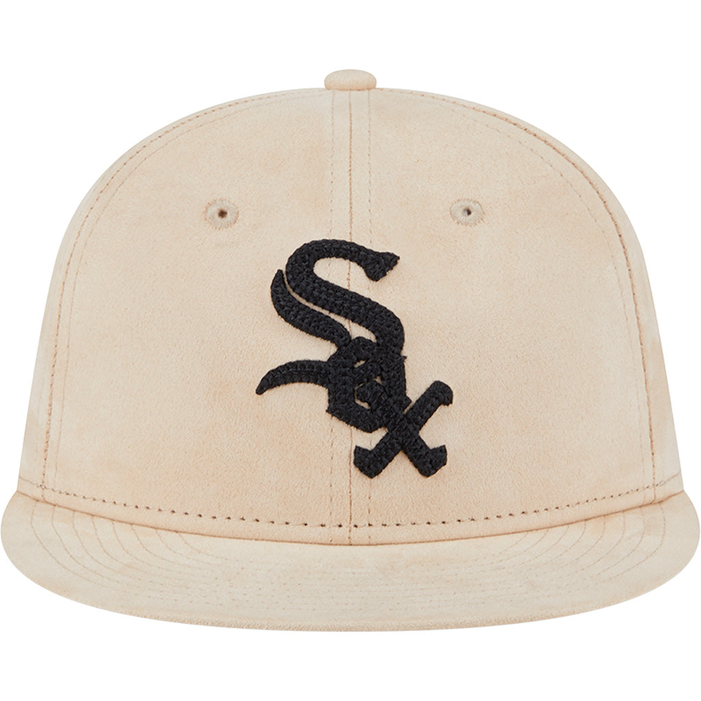 MLB Chicago White Sox New Era Suede Retro Crown 9FIFTY Snapback Hat - Tan