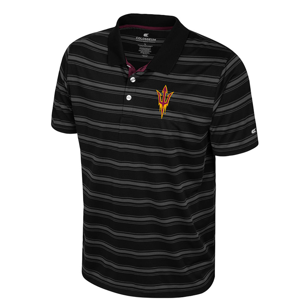 NCAA Arizona State Sun Devils Colosseum Milk Steak Polo - Black