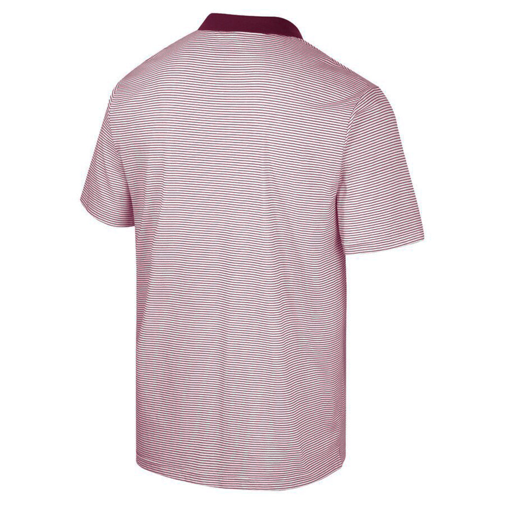 NCAA Arizona State Sun Devils adidas Spring Fling Stripe Polo - Maroon