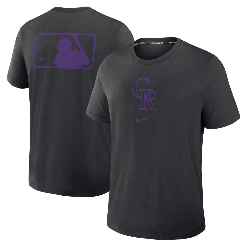 MLB Colorado Rockies Nike 2025 Early Work T-Shirt - Black