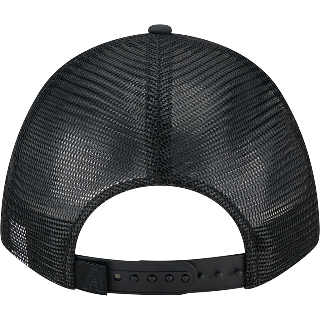 MLB Arizona Diamondbacks New Era Minimalist 9FORTY M-Crown Snapback Trucker Hat - Black