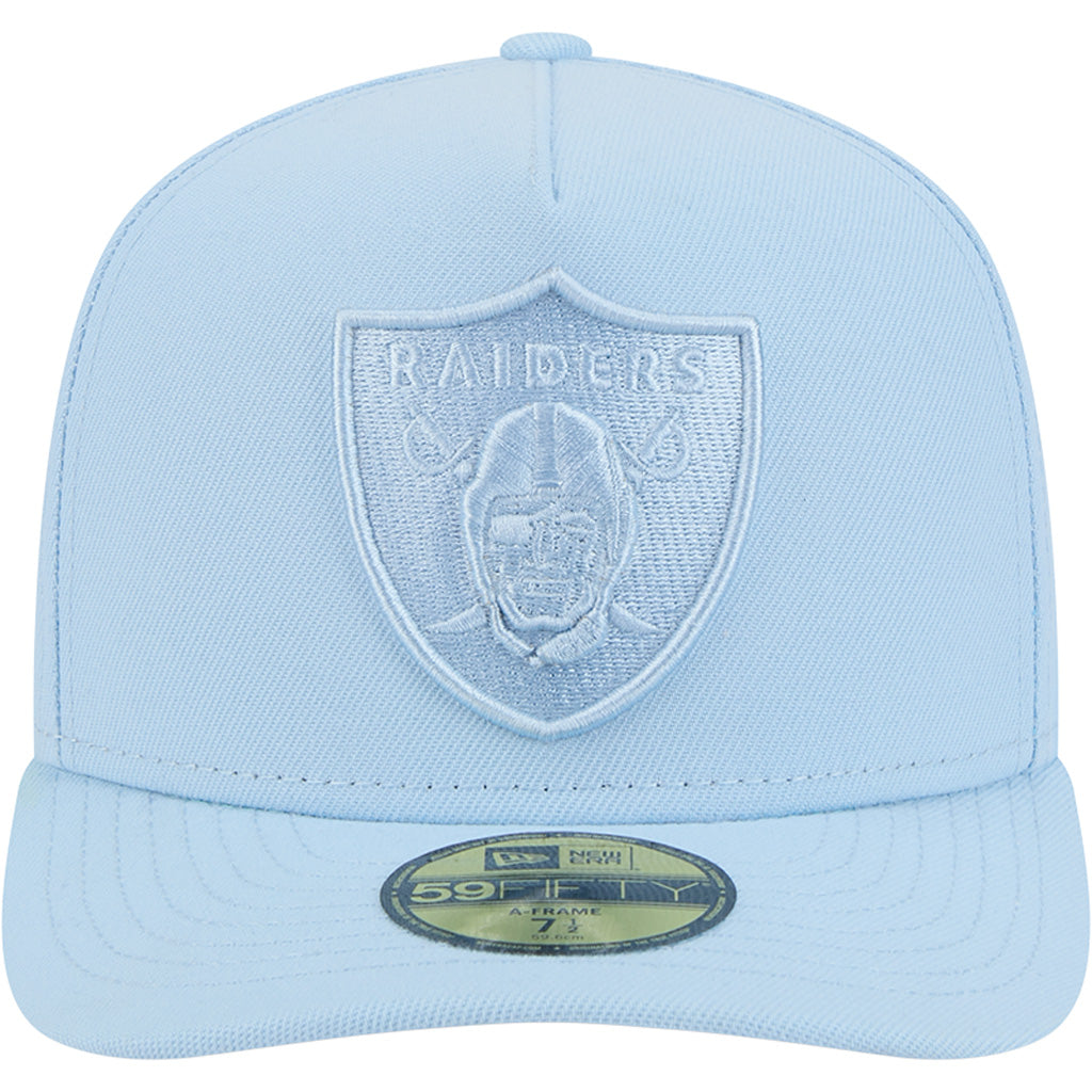 NFL Las Vegas Raiders New Era Tonal Blue 59FIFTY A-Frame Fitted Hat - Blue