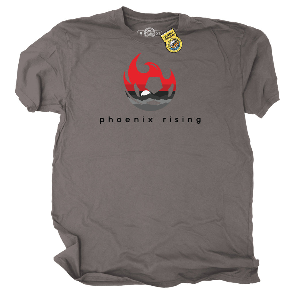Phoenix Rising The Duck Company Mountain T-Shirt - Gray