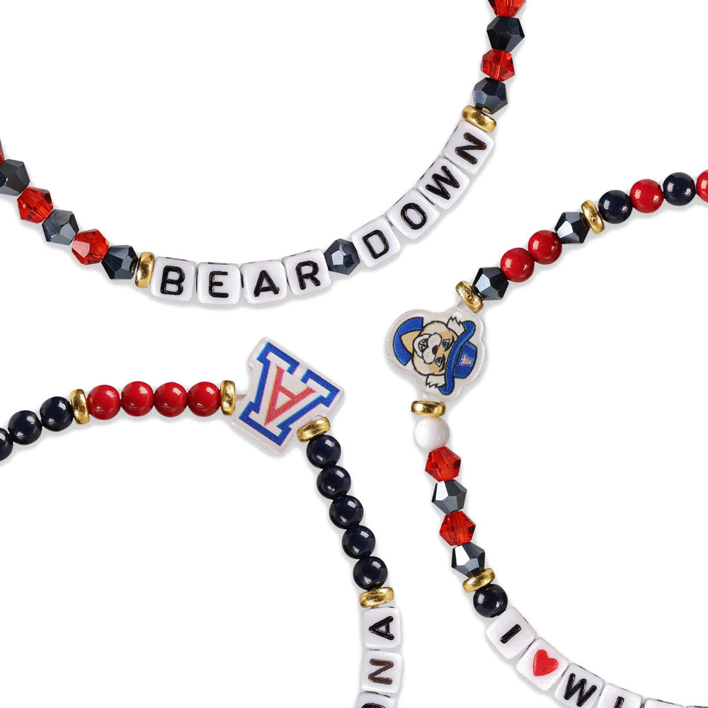 NCAA Arizona Wildcats FOCO 3-Pack Friendship Bracelet