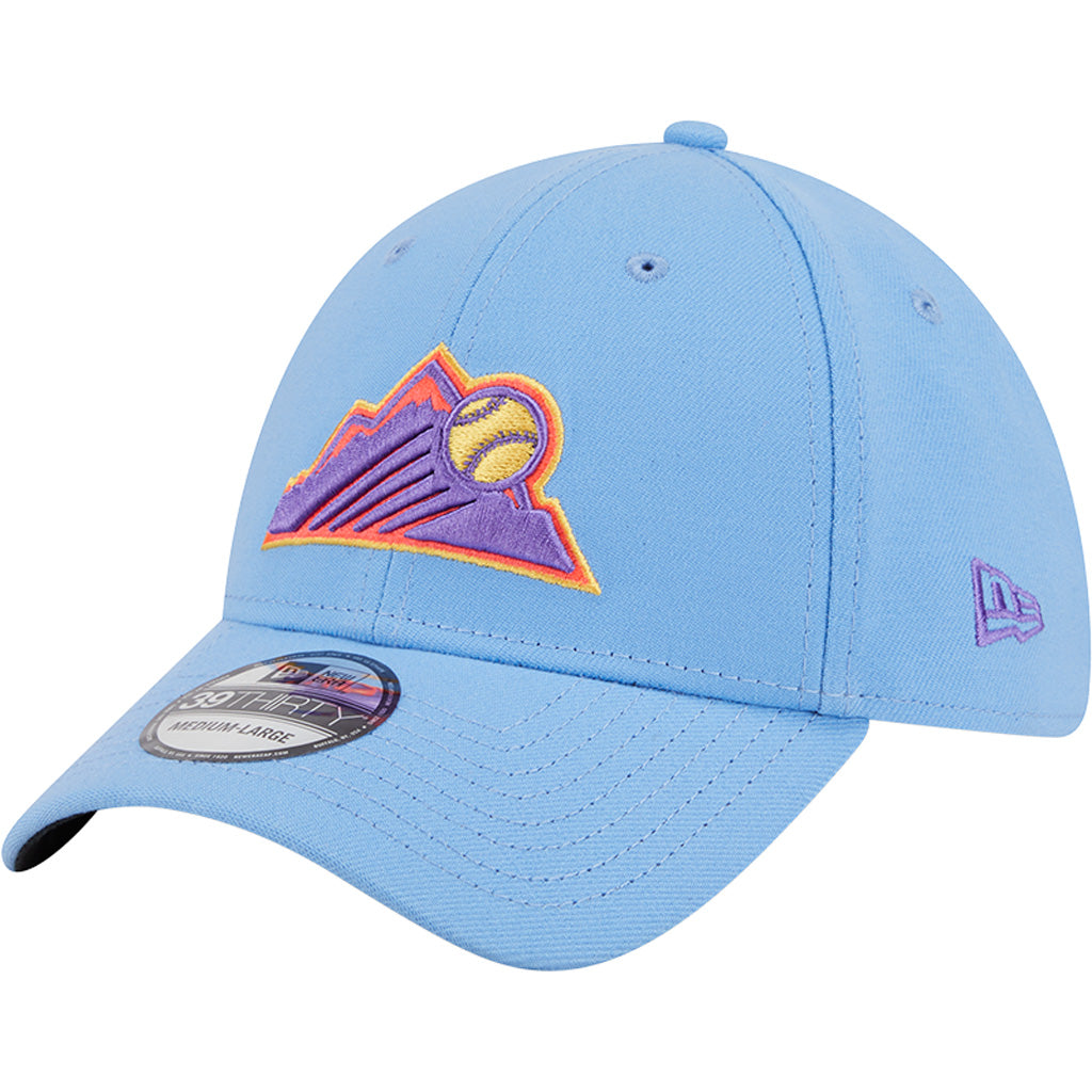MLB Colorado Rockies New Era 2025 City Connect 39THIRTY Flex Fit - Light Blue