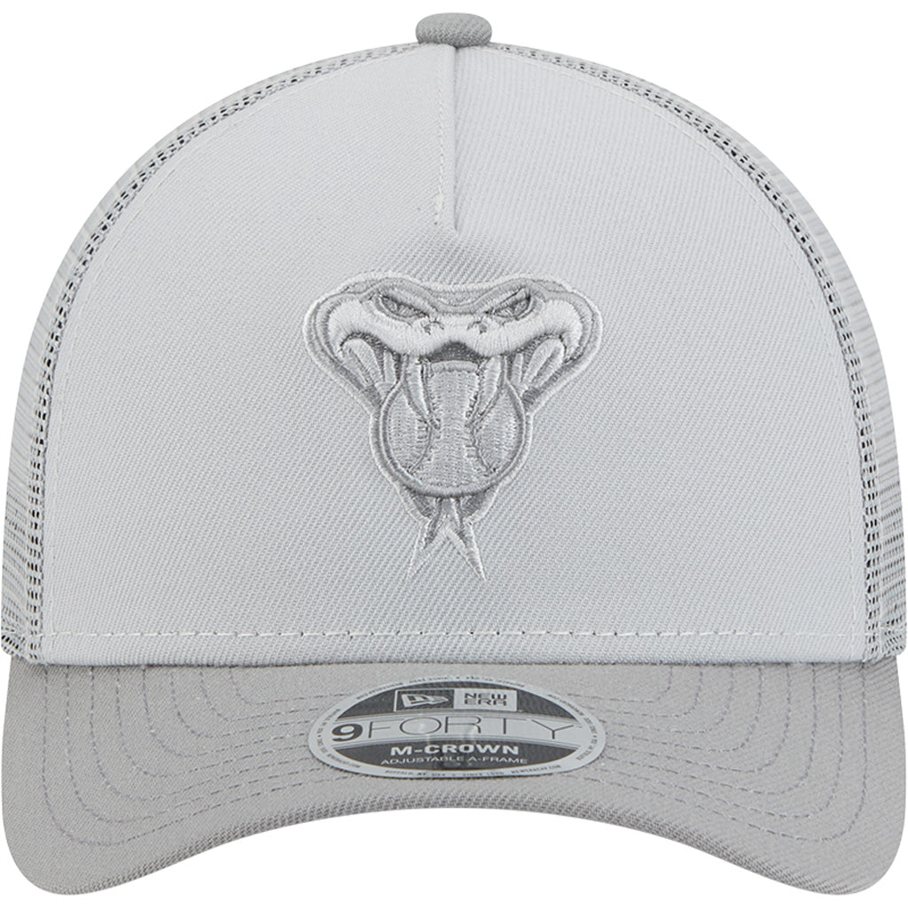MLB Arizona Diamondbacks New Era Gray Tonal 9FORTY M-Crown Snapback Trucker Hat - Gray
