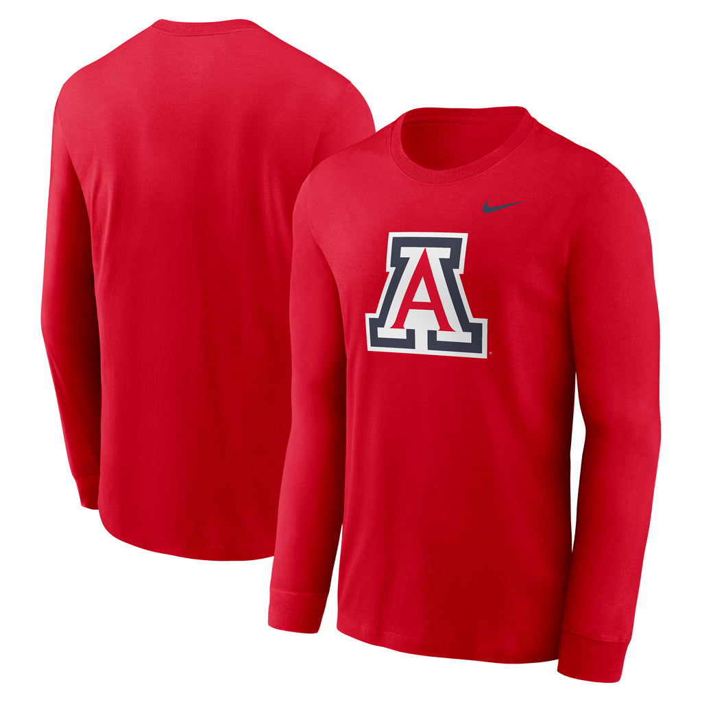 NCAA Arizona Wildcats Nike Primary Logo Long Sleeve T-Shirt - Red