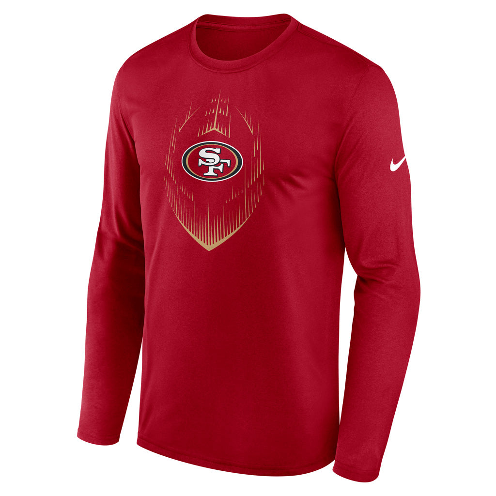 NFL San Francisco 49ers Nike 2024 Icon Legend Long Sleeve T-Shirt - Red