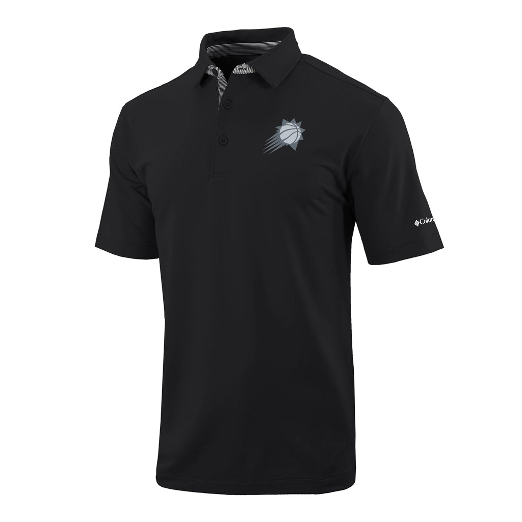 NBA Phoenix Suns Columbia Primary Even Lie Polo - Black
