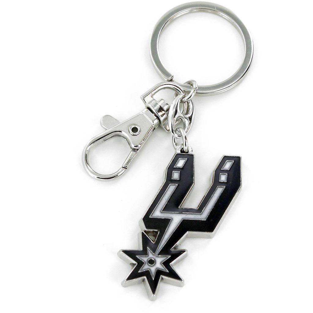 NBA San Antonio Spurs Aminco Logo Keychain - Black
