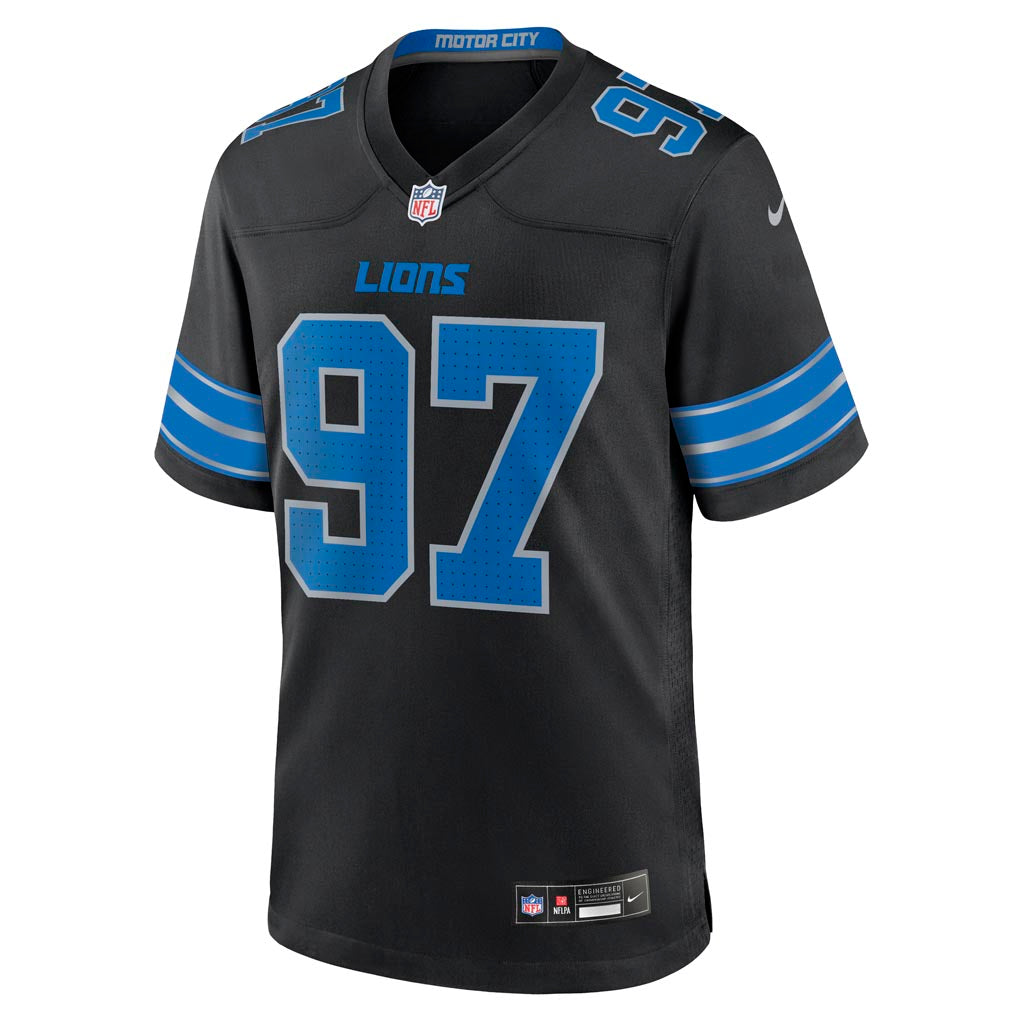 NFL Detroit Lions Aidan Hutchinson Nike Alternate Game Jersey - Black