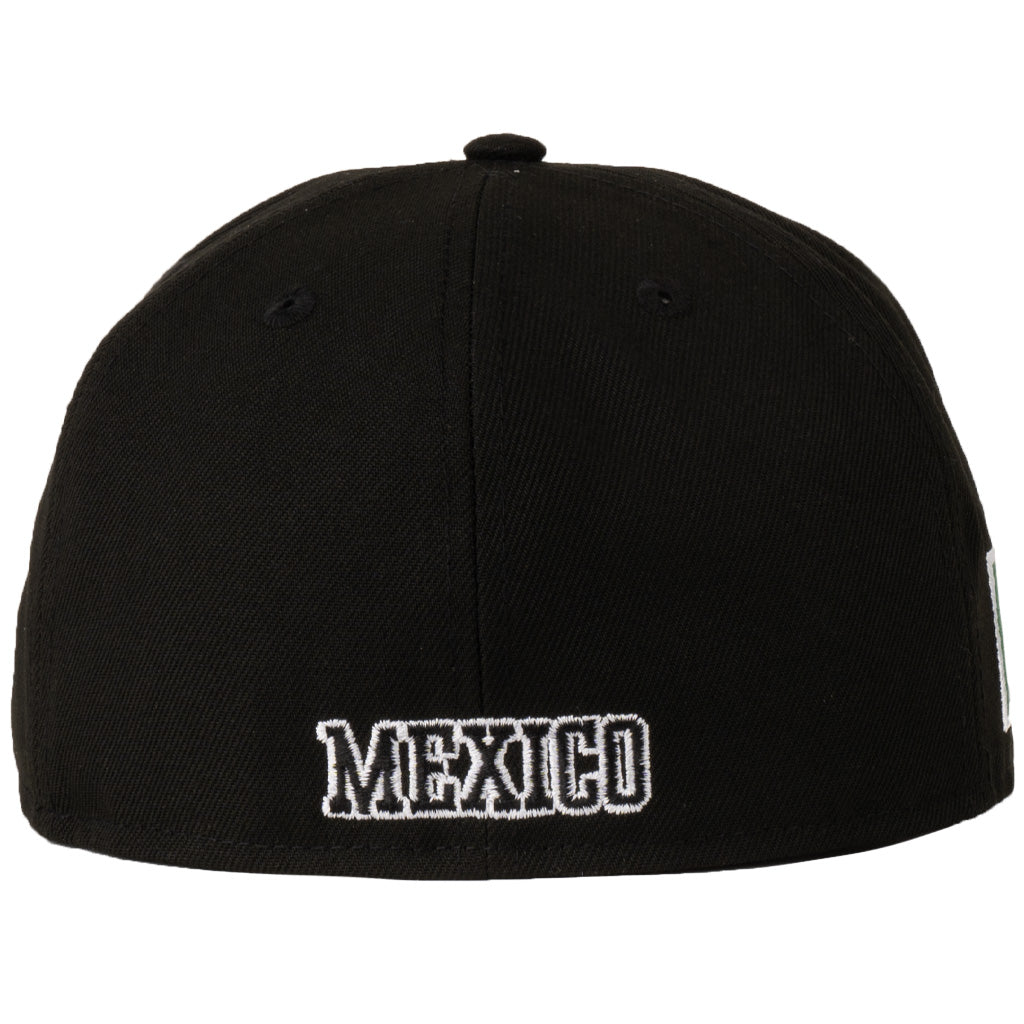 Mexico New Era Black & White 59FIFTY Fitted Hat - Black