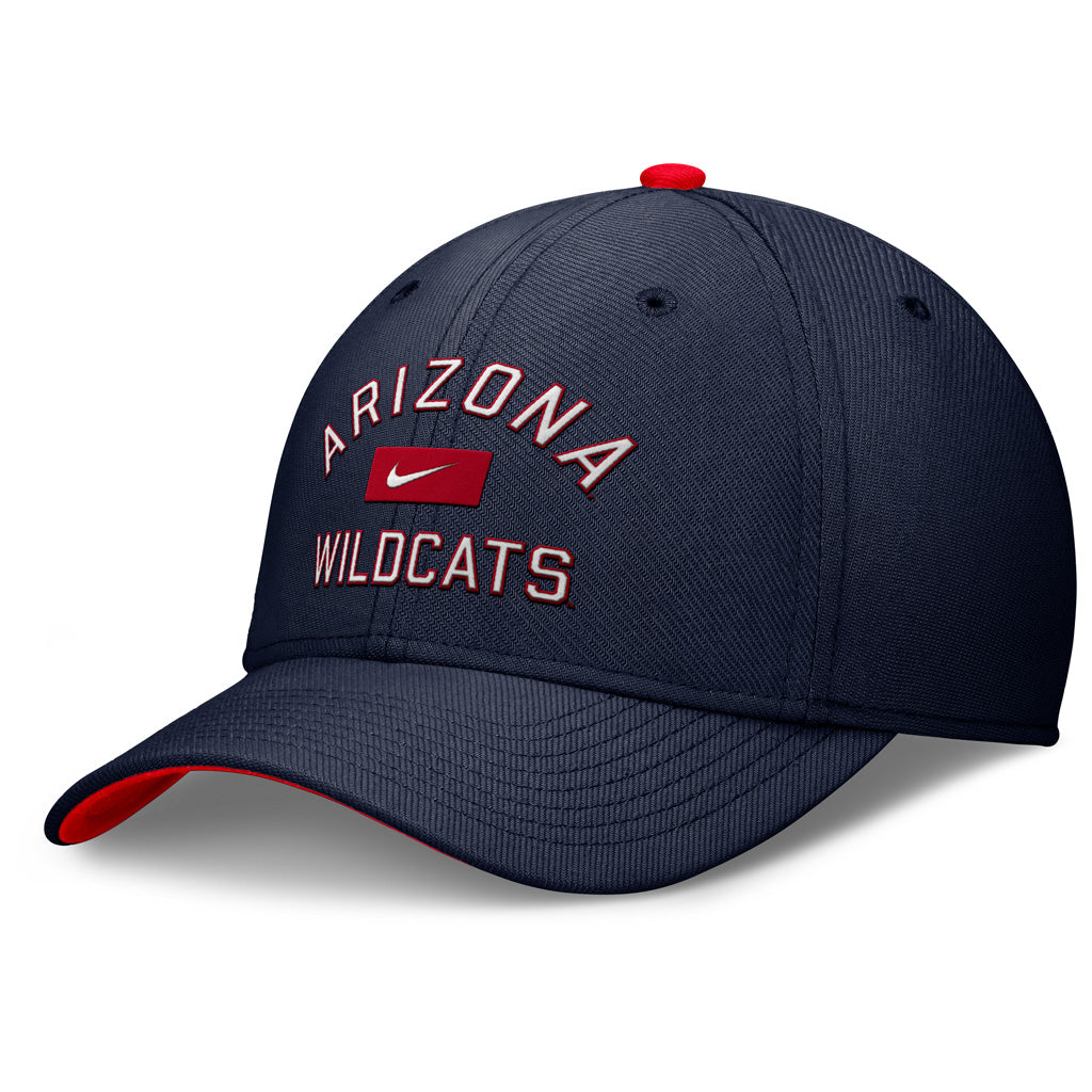 NCAA Arizona Wildcats Nike Arch Arizona Swooshflex Fit Hat - Navy