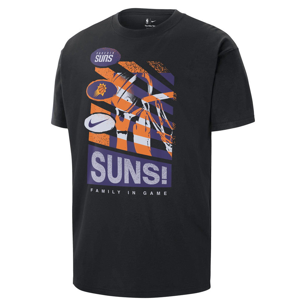 NBA Phoenix Suns Nike 2024/25 Family In The Game T-Shirt - Black