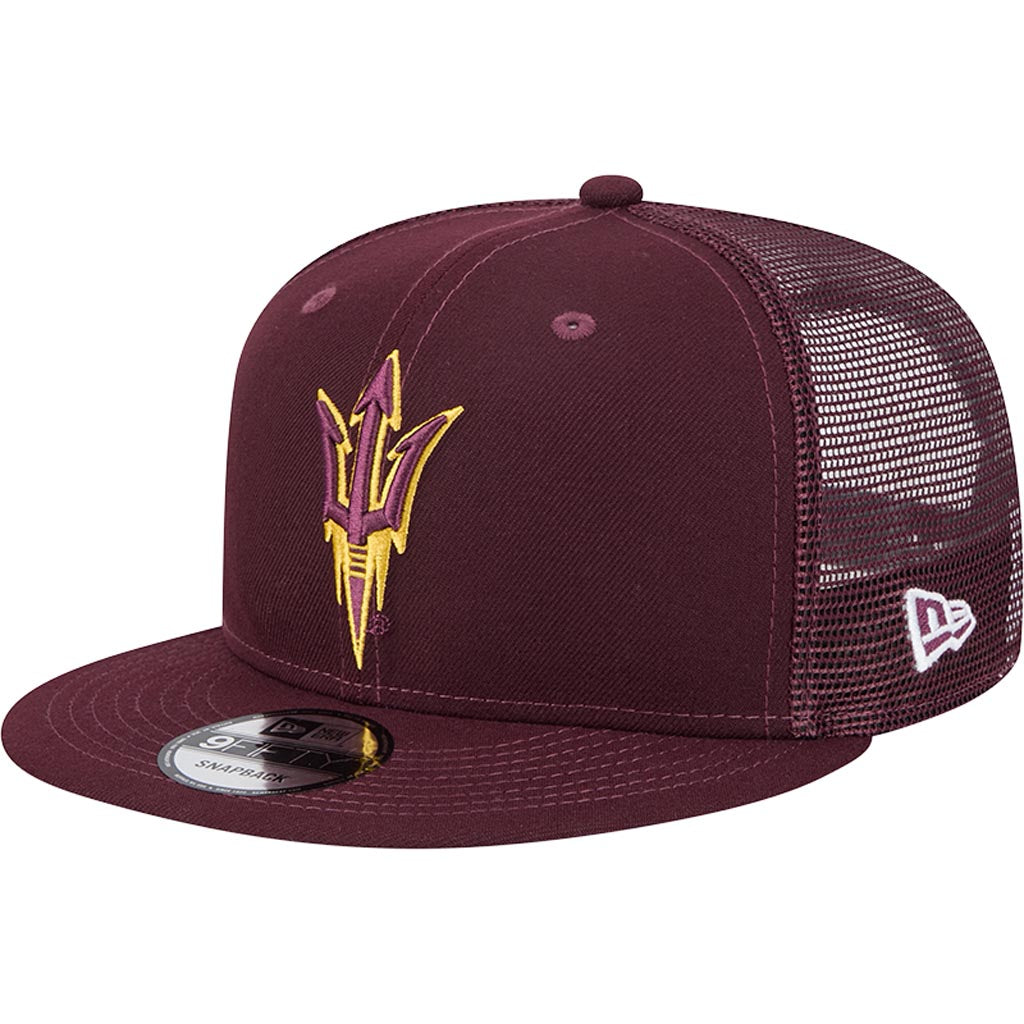 NCAA Arizona State Sun Devils New Era 9FIFTY Snapback Trucker Hat - Maroon