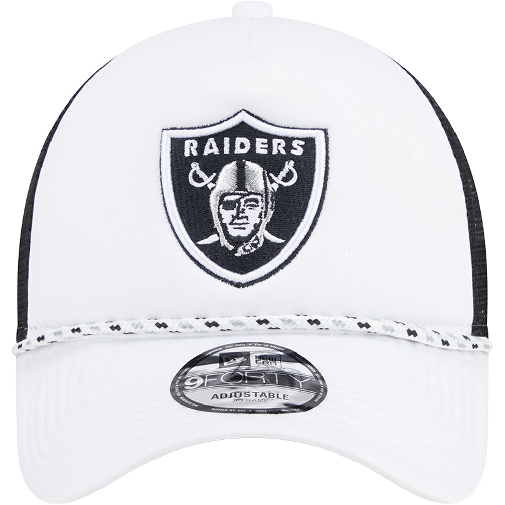 NFL Las Vegas Raiders New Era Court Sport 9FORTY A-Frame Adjustable Hat