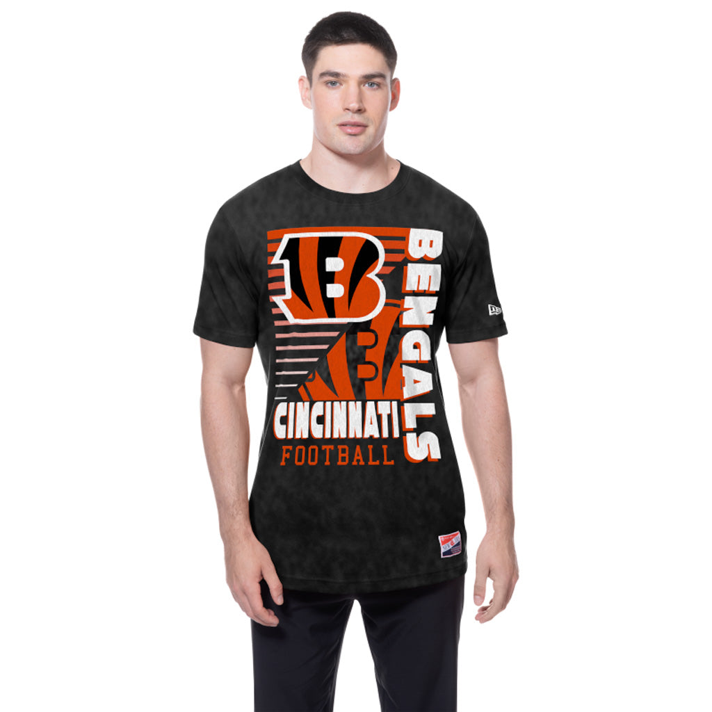 NFL Cincinnati Bengals New Era Throwback Wash T-Shirt - Black