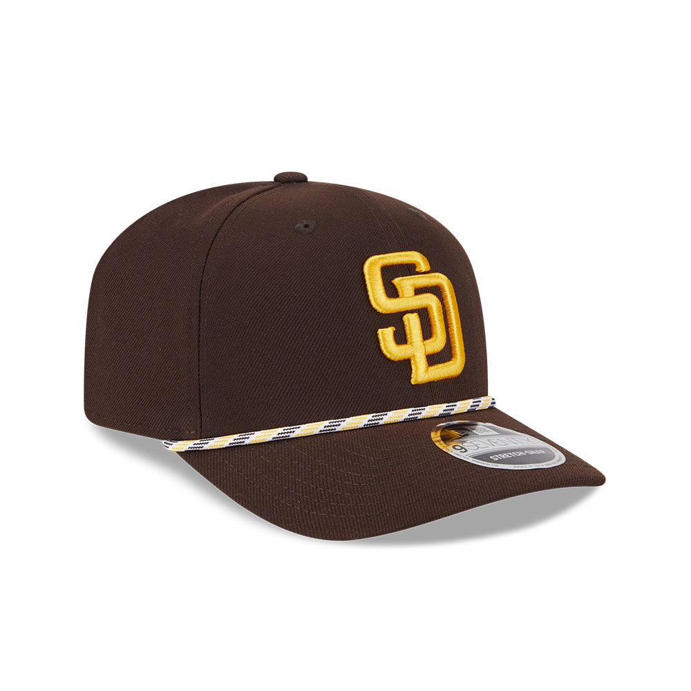 MLB San Diego Padres New Era Multicolor Rope 9SEVENTY Stretch-Snapback Hat - Brown