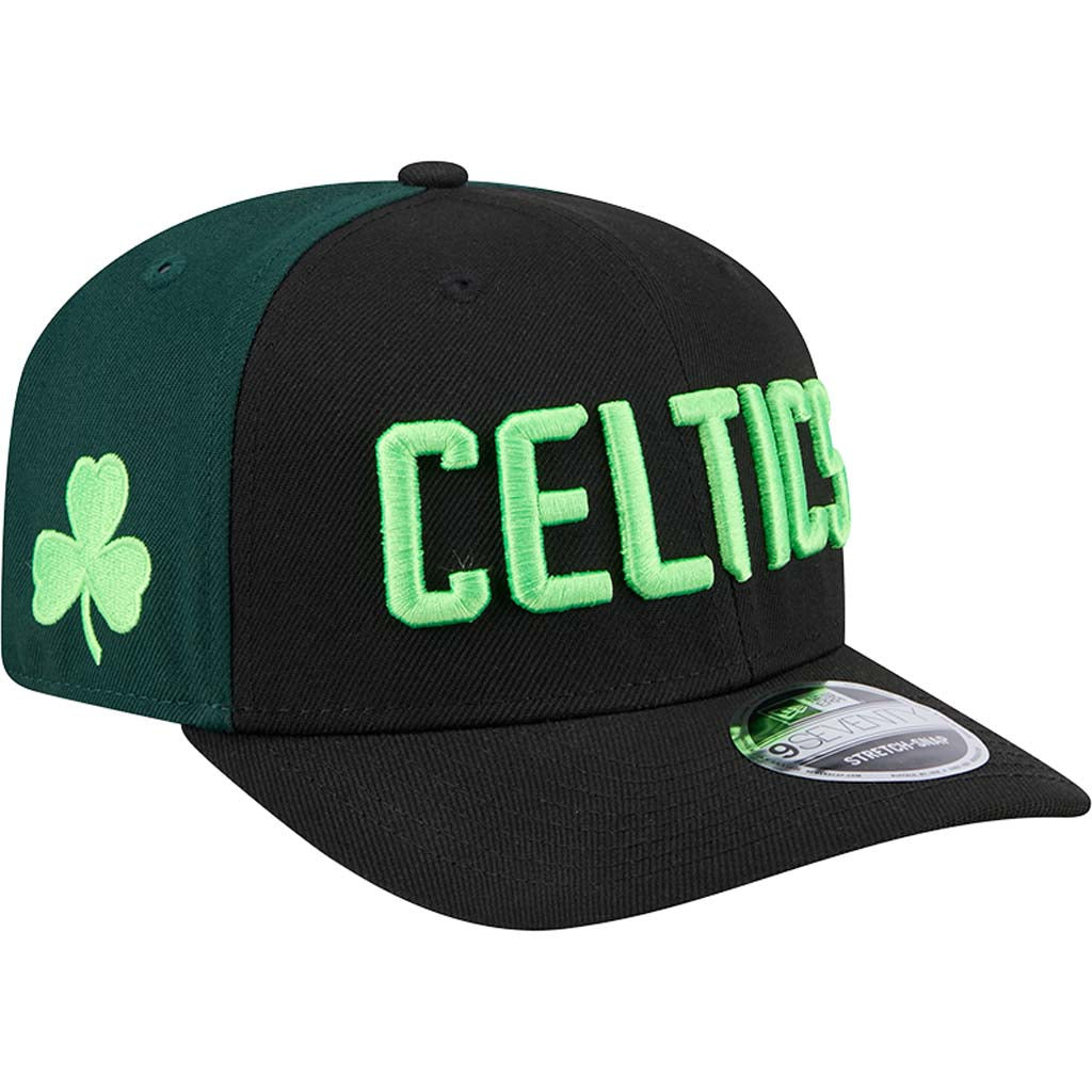 NBA Boston Celtics New Era 2024/25 City Edition 9SEVENTY Stretch Snapback Hat - Black