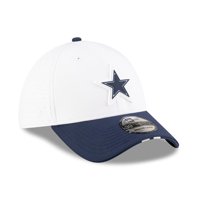 NFL Dallas Cowboys New Era 2025 Training 39THIRTY Flex Fit Hat - White