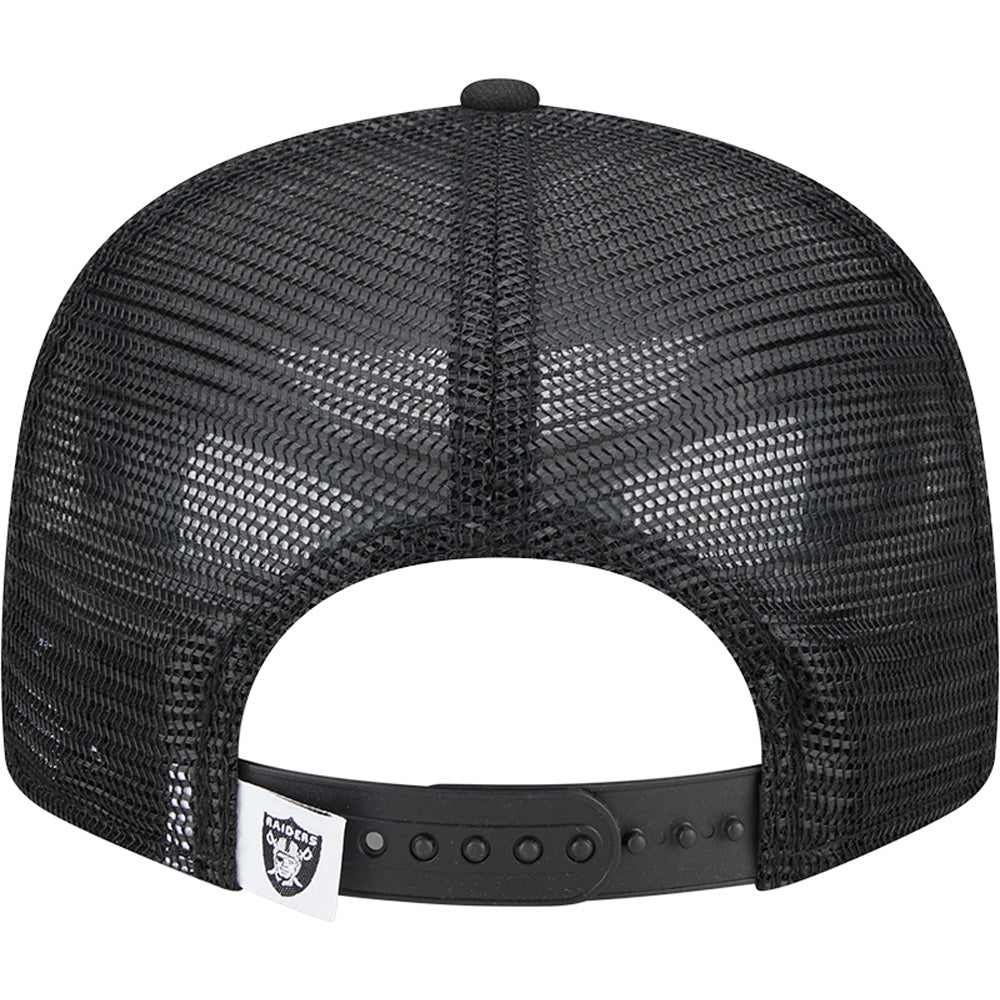 NFL Las Vegas Raiders New Era 9FIFTY Snapback Trucker Hat - Black