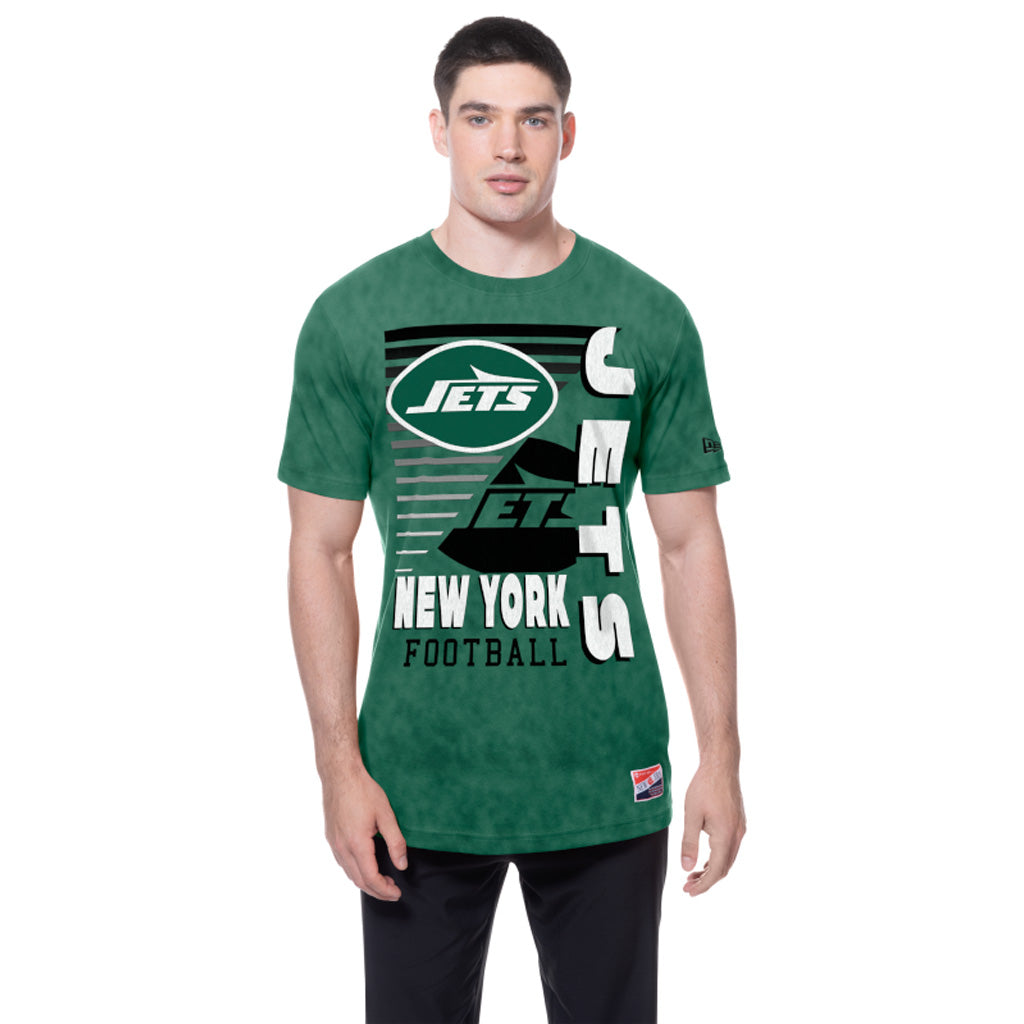NFL New York Jets New Era Throwback Wash T-Shirt - Green