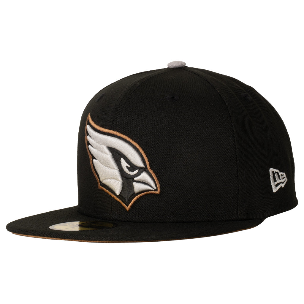 NFL Arizona Cardinals New Era Gray Outline Logo 59FIFTY Fitted Hat - Black